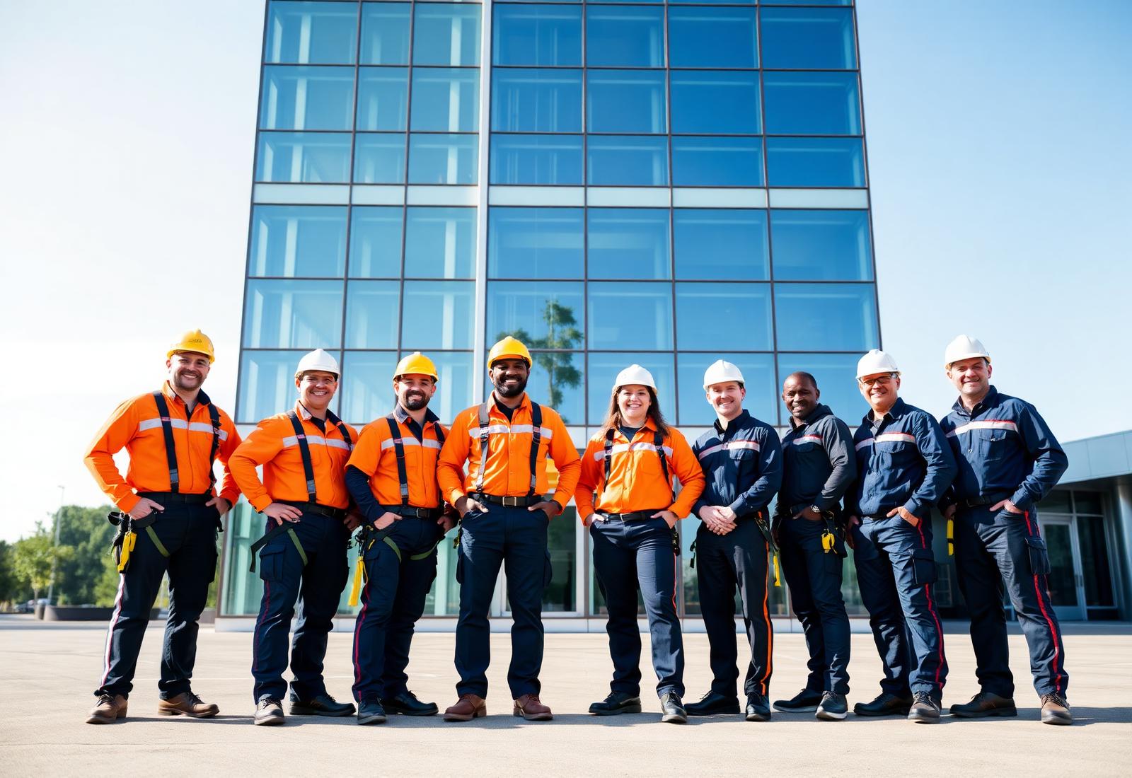 A•N•S•I commercial window cleaning team